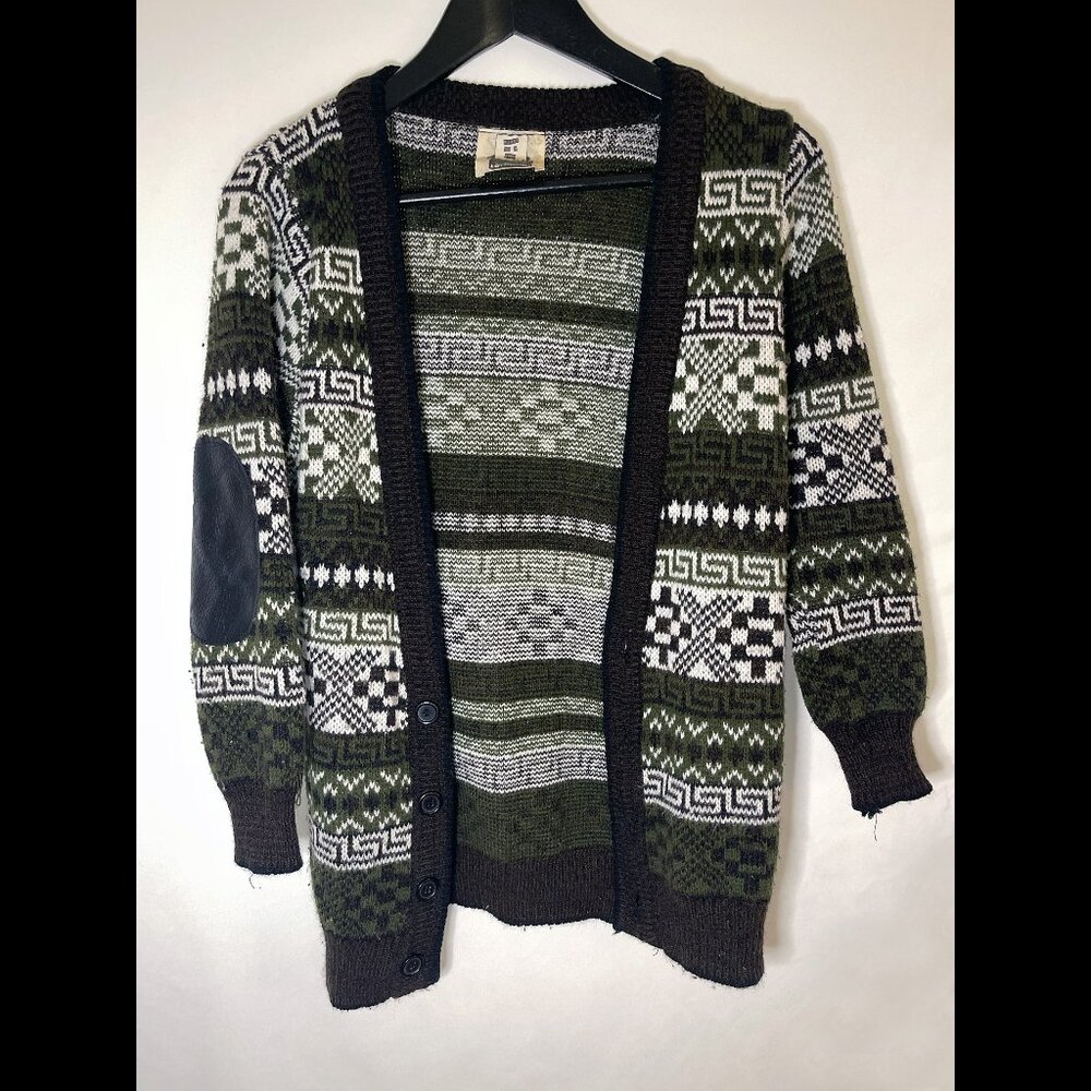 Furst of a Kind Elbow Patch Cardigan (Small)